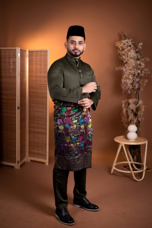 Baju Melayu - Forrest Green BM - Image 2