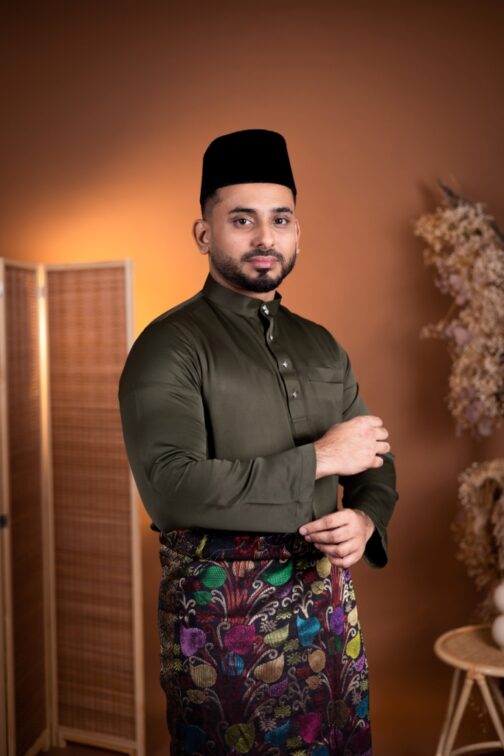 Baju Melayu - Forrest Green BM - Image 3